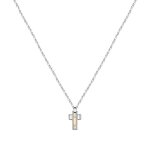 Collier en or - morellato - satm02 - 60cm - dor - pendentif croix en or 18 carats