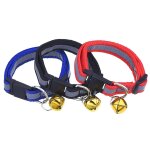 Collier r�fl�chissant pour chien 3 pi�ces, pour petits chiens chat chiot, collier avec clochette pour ...