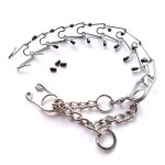 Collier r�glable pour chien, cha�ne de starter, pointes en caoutchouc, entra�nement de berger allemand, ...