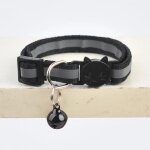 Collier rflchissant pour chat, anneau de cou, cloche, fournitures pour animaux de compagnie, elastique ...