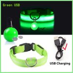 Collier de scurit pour chien avec pendentif dtachable, chargement usb, lumire led de luxe, pour petits ...