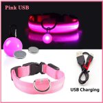 Collier de scurit pour chien avec pendentif dtachable, chargement usb, lumire led de luxe, pour petits ...