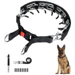 Collier de starter pour chiens, collier de pincement a pointes de chien couvert réfléchissant, boucle ... Collier de starter pour chiens, collier de pincement a pointes de chien couvert réfléchissant, boucle ...