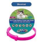 Collier veterinaire anti - puces et anti - tiques pour chiens et chats, collier antiparasitaire pour ...