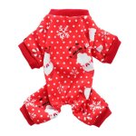 Combinaisons chaudes pour chiens de compagnie, pyjamas pour chiens de compagnie, v�tements de no�l, manteau ...