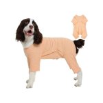 Combinaison chaude pour chien polaire orange xl, v�tement hiver confortable, pyjama 4 pattes elastique, ...