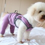 Combinaison pour chien, barboteuse chaude d'hiver double de molleton pour chiot, vtements pour protger ...