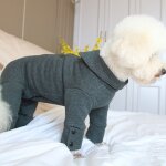 Combinaison pour chien, vtement chaud coton, chiot, automne hiver, pyjama pour protger le ventre, salopette ...