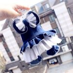 Combinaison en dentelle pour chien, vêtement style chiot, salopette coton, avec n?ud, sweat a capuche, ... Combinaison en dentelle pour chien, vêtement style chiot, salopette coton, avec n?ud, sweat a capuche, ...