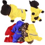Combinaison imperm�able a capuche r�fl�chissante pour chien, chiot, chat, manteau de pluie, v�tements ...