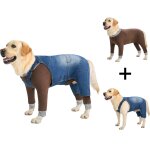 Combinaison en jean pour chien de taille moyenne et grande, salopette pour chien, vtements en denim, ...
