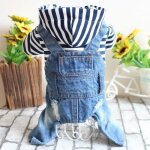 Combinaison en jean a quatre pattes pour chien, vêtements en denim pour chien, salopette a rayures, vêtements ... Combinaison en jean a quatre pattes pour chien, vêtements en denim pour chien, salopette a rayures, vêtements ...