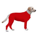 Combinaison de protection a manches longues pour chiens, combinaison body, perte de poils, collier e, ...