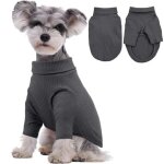 Combinaison pull v�tement pour chien kuoser gris taille m, tricot doux chaud l�ger respirant, pyjama ...
