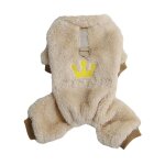 Combinaison en tissu doux pour animaux de compagnie, vtements pour animaux de compagnie, motif couronne, ...