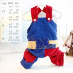 Combinaisons en velours ctel pour chiens, pantalons a bretelles, velours a quatre pattes, vtements ...