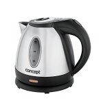 Concept rk3130 bouilloire en acier inoxydable filtre anti - tartre amovible 1, 2l 1630w finition en acier ...