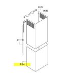 Conduit d air inferieur pour hotte siemens - 00681547