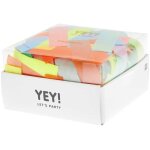 Confettis multicolores rectangulaires 6 x 1, 5 cm