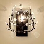 Confo� applique en cristal style country am�ricain fer forg� r�tro le salon chambre chevet applique ...