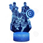 Confo� avengers, spider - man, iron man, captain america, touch sixteen colors, crack gift, veilleuse ...