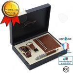 Confo� coffret cadeau d'affaires cadeau de f�te des p�res petit ami montre pour homme portefeuille porte ...