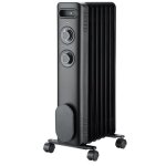 Confort line - radiateur bain d'huile 1500w noir cl. radbh1500m