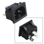 Connecteur 3 cosses male sur chassis pour gaufrier lagrange Connecteur 3 cosses male sur chassis pour gaufrier lagrange