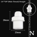 Connecteur de tuyau d'eau a osmose inverse, 1 / 4 pouces, 10 pices, pour purificateur d'eau, pom mle, ...