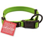 Consentida collier de s�curit� pour chien moyen t2 - taille m 28 - 45 x 1 5 cm - uni - vert fluo - tissu ...