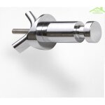 Console rglable pour radiateur en acier inoxydable rawell 3, 2x3, 2x8cm - chrom - chrom - -