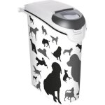 Conteneur a croquettes - curver - 10kg - empilable - blanc - pour chien