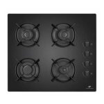 Continental edison cectg4vb1 table de cuisson au gaz noir - 4 foyers