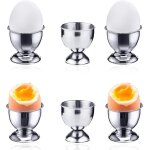 Coquetiers en acier inoxydable, porte - coquetier 6 pices pour plateau de petit - djeuner, set de porte ...