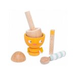 Coquetier et oeuf en bois 6 pices - jeu dinette - le toy van