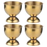 Coquetiers set oeufs en acier inoxydable oeufs durs et plateau souple porte - outils cuisine, or