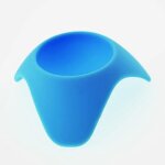 Coquetier en silicone porte - oeufs de bureau oeufs plateau accessoires de cuisine bleu