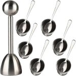 Coquetiers pour ?ufs a la coque, ensemble de garniture d'?ufs, coupe - sparateur de coquilles en acier ...
