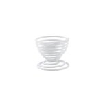 Coquetier wire blanc point virgule Coquetier wire blanc point virgule
