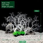 Dcor de paysage d'aquarium, saule de mer artificiel, plante d'arbre en fer, ornement mditerranen, ...