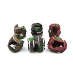 D�coration d'aquarium en r�sine, petits rochers a baril artificiels, grotte, bassin a poissons, grotte, ...