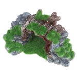 D�coration d'aquarium d�coration pour vue de montagne aquarium rocher d'aquarium pont d'arbre aquarium ...