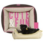 Corbeille pour chien cute rose taille xs