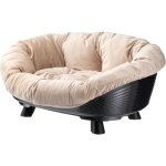 Corbeille - ferplast - sofa throne 6 - avec coussin - noir