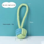 Corde a double noeud pour chien et chiot, jouets a mcher, dents propres, corde d'os tresse durable, ...