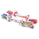 Corde tresse durable de 17cm corde a os chien de compagnie chiot coton jouets d'entranement nettoyage ...