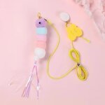 Corde longue corde pour chat, accessoires de jouet pour chaton, jouet pour chaton, balanoire, disque ...