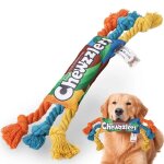Corde a mcher tresse en coton color pour chiens, jouet a noeud durable, dents de livres pour chiots, ...