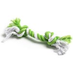 Corde noeud forme os 20 x 1, 5 cm vert - jouet pour chien - zamibo