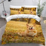 Corgi housse de couette x imprim�� d chien de compagnie parure de lit personnes ado fille enfants microfibre ...